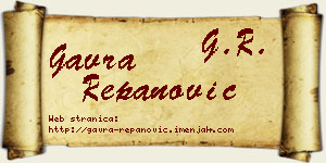Gavra Repanović vizit kartica